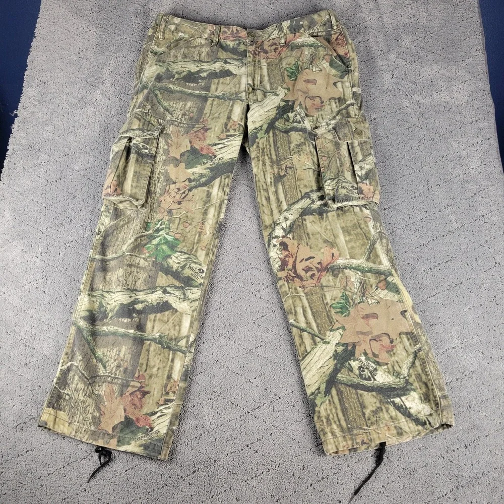 Mossy Oak Pants Womens 38x31 Camo Cargo Breakup Infinity Hunting Outdoors